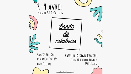 Studio Rivage au pop-up Bande de Créateurs les 8 et 9 Avril