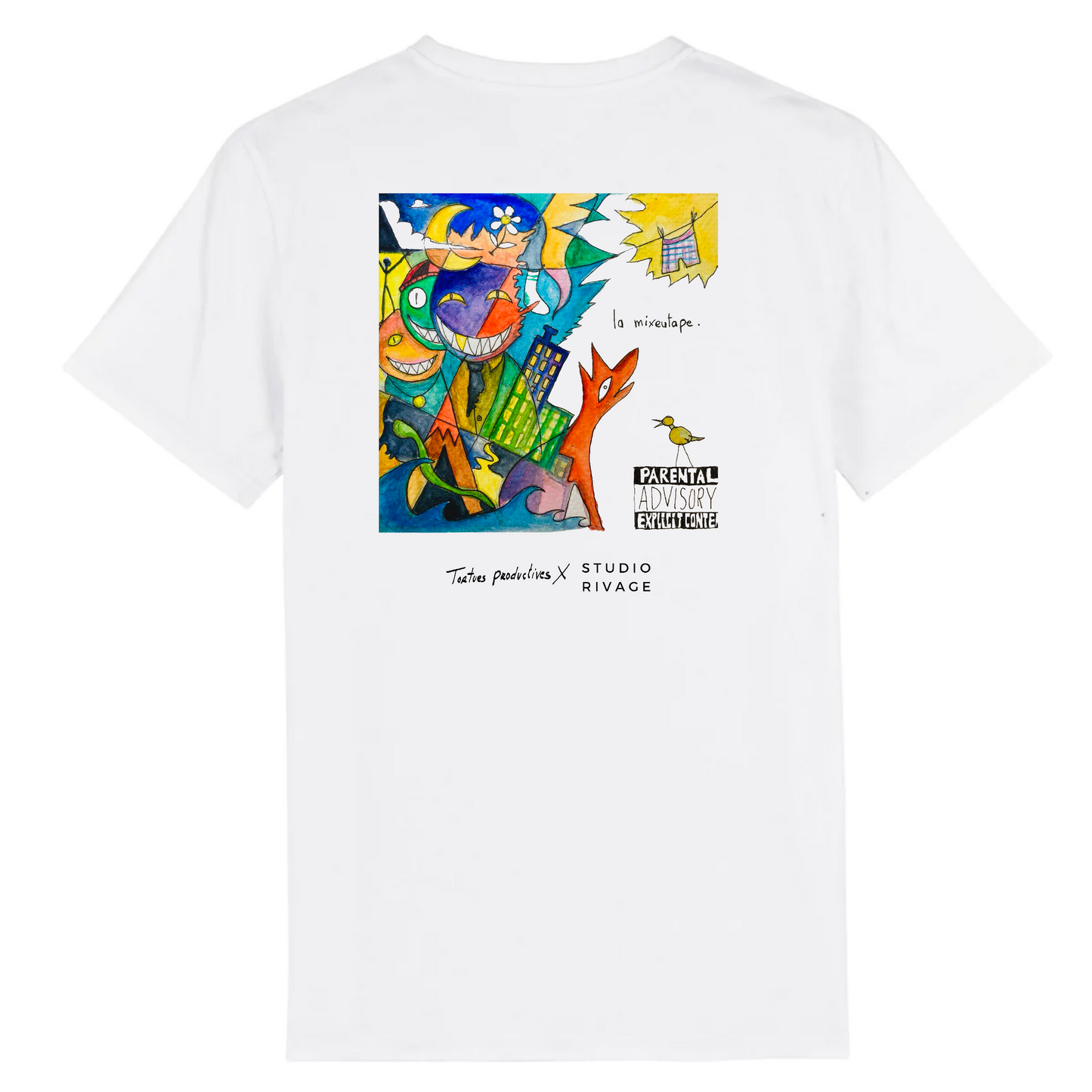 Tshirt Mixeutape - Tortues Productives x Studio Rivage