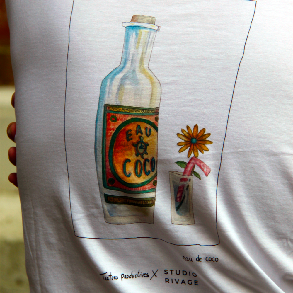 Tshirt Eau de Coco - Tortues Productives x Studio Rivage