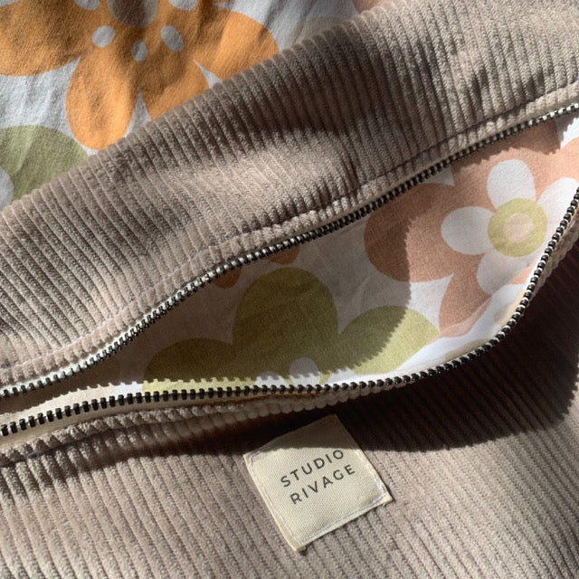 Sac banane en velours côtelé Sand