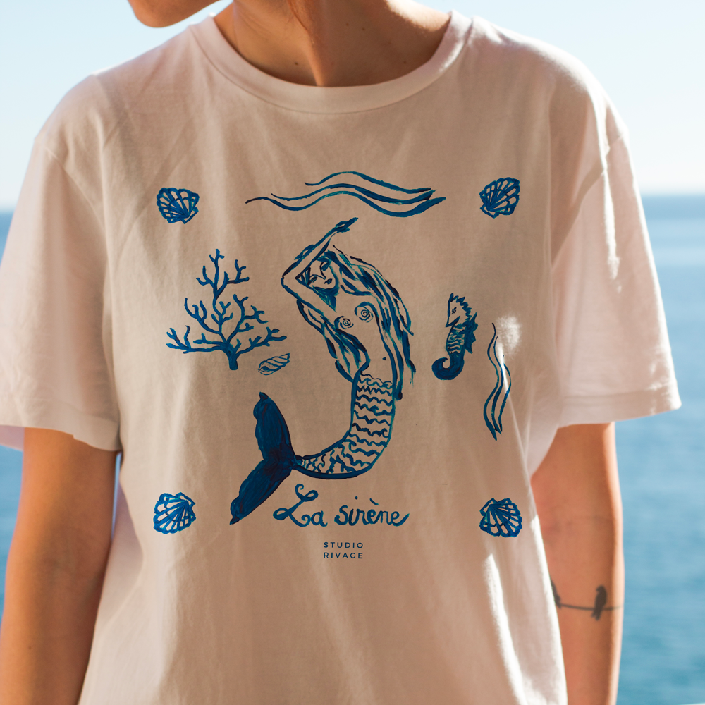T-shirt coton bio La Sirène
