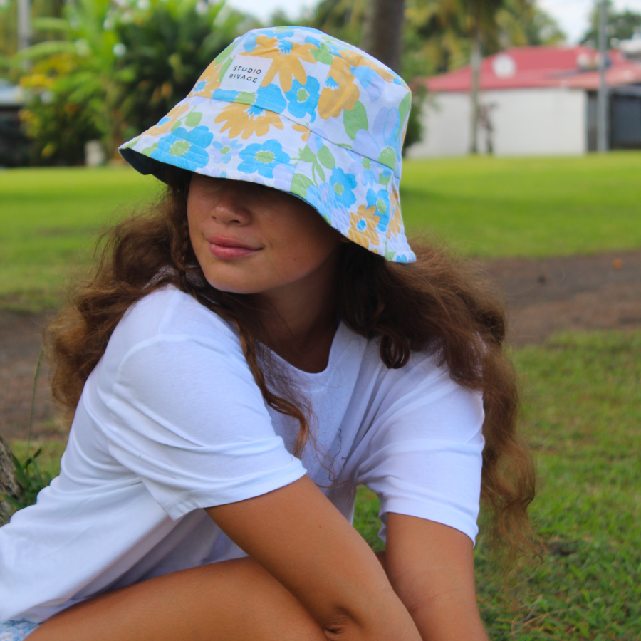 Chapeau bob réversible Flowers & Jeans