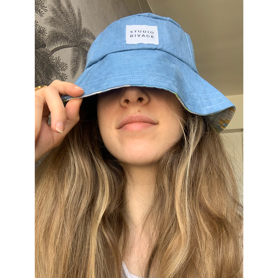 Chapeau bob réversible Flowers & Jeans