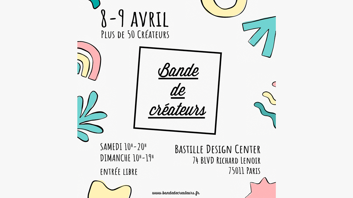 Studio Rivage au pop-up Bande de Créateurs les 8 et 9 Avril