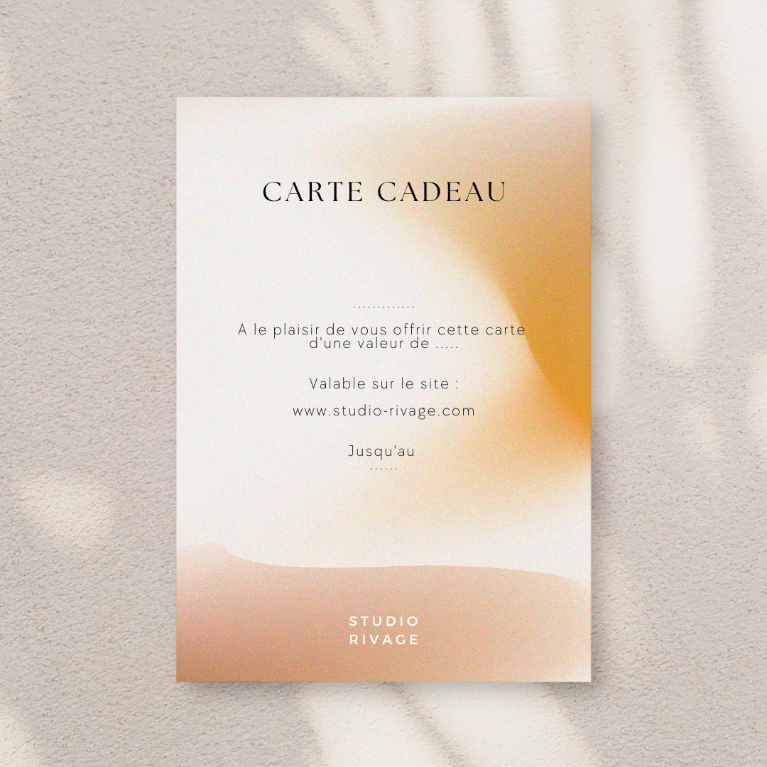 Carte Cadeau Studio Rivage