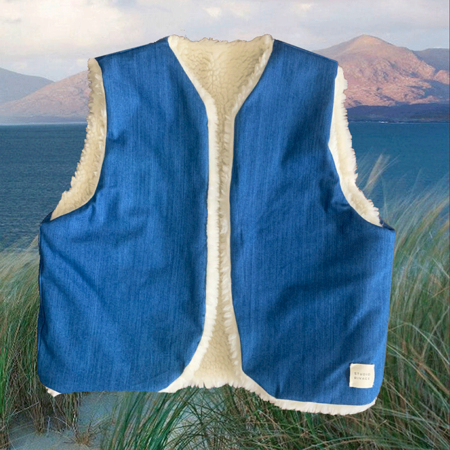 Veste réversible Sherpa & Jeans